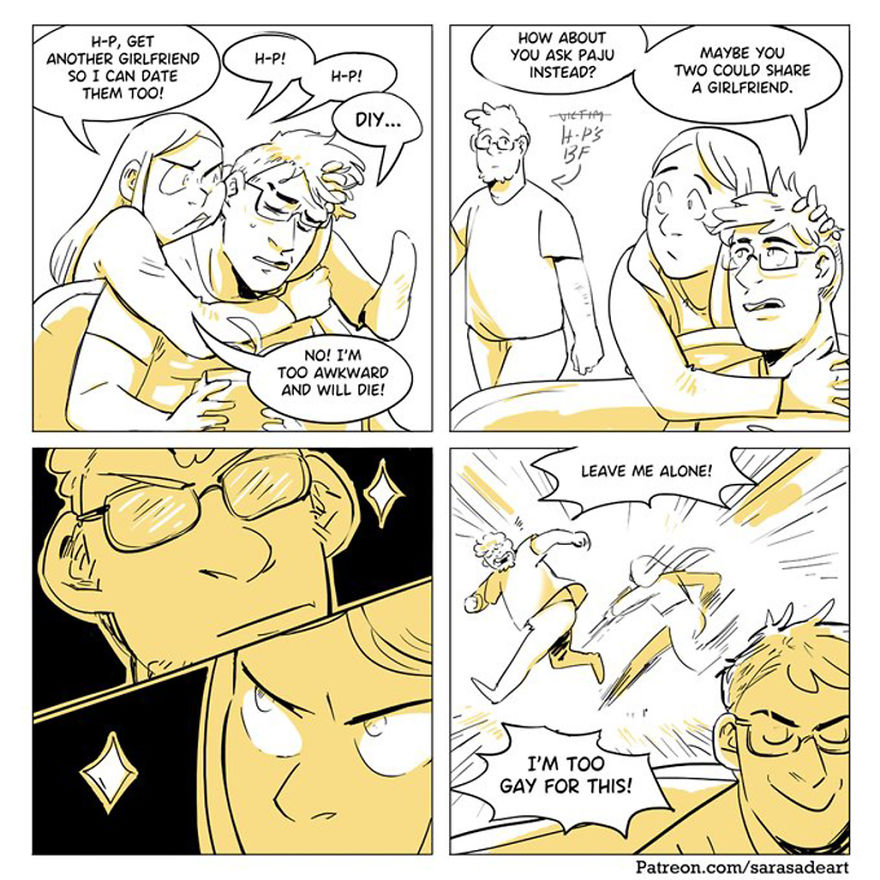 Artist Illustrates What Living In A Polyamorous Relationship Looks Like