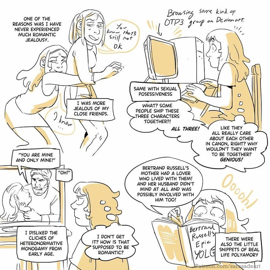 Artist Illustrates What Living In A Polyamorous Relationship Looks Like