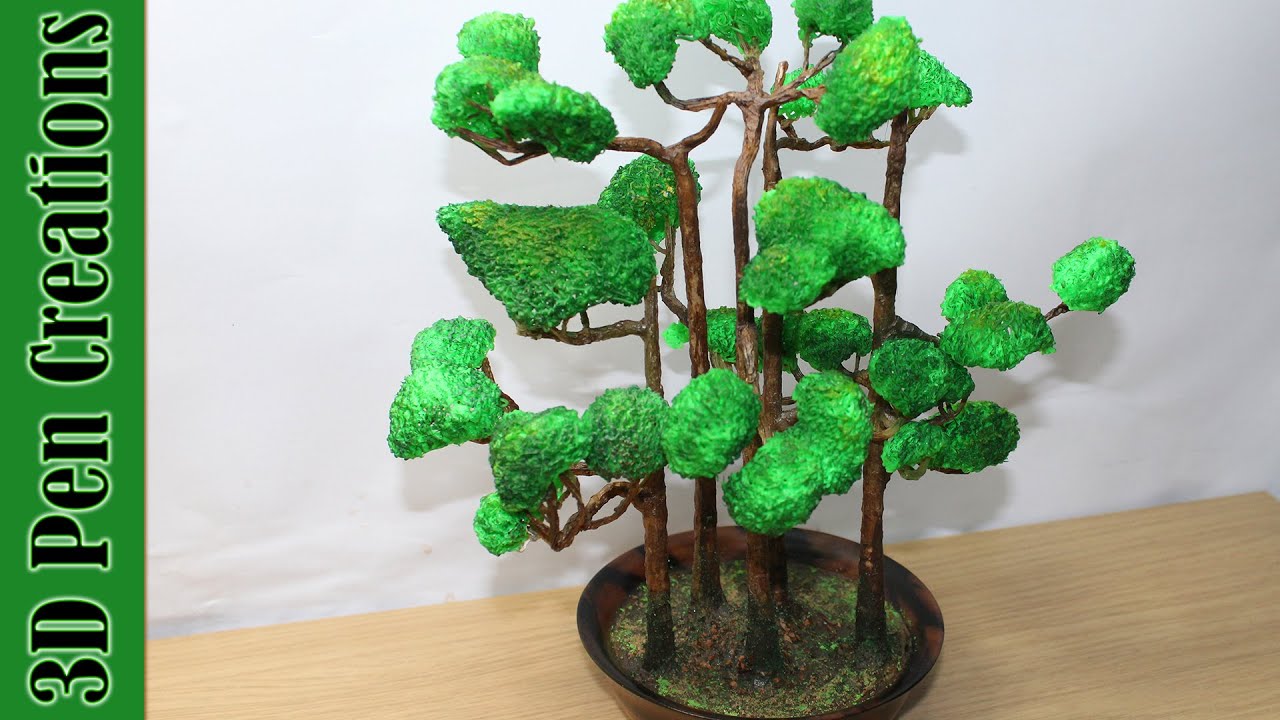 3D Pen Creations Bonsai Tree