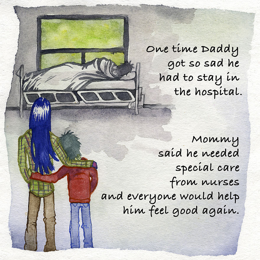 I Have A Family, But I Struggle With Depression And Addiction, So I Made This Children's Book To Help Explain It I Have A Family, But I Struggle With Depression And Addiction, So I Made This Children's Book To Help Explain It