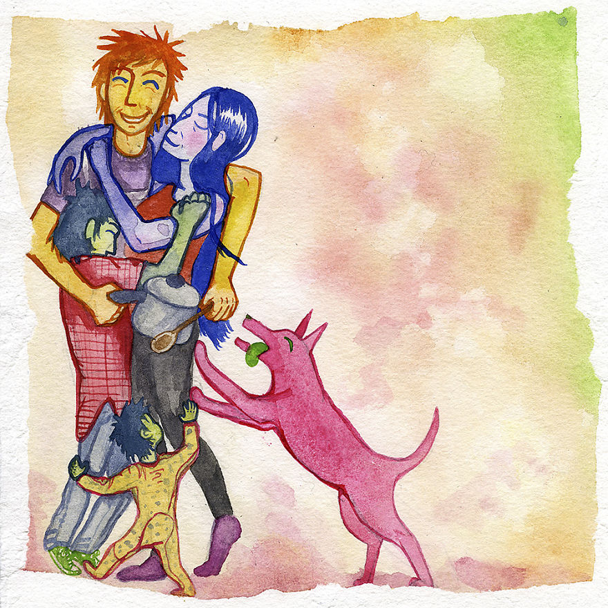 I Have A Family, But I Struggle With Depression And Addiction, So I Made This Children's Book To Help Explain It I Have A Family, But I Struggle With Depression And Addiction, So I Made This Children's Book To Help Explain It