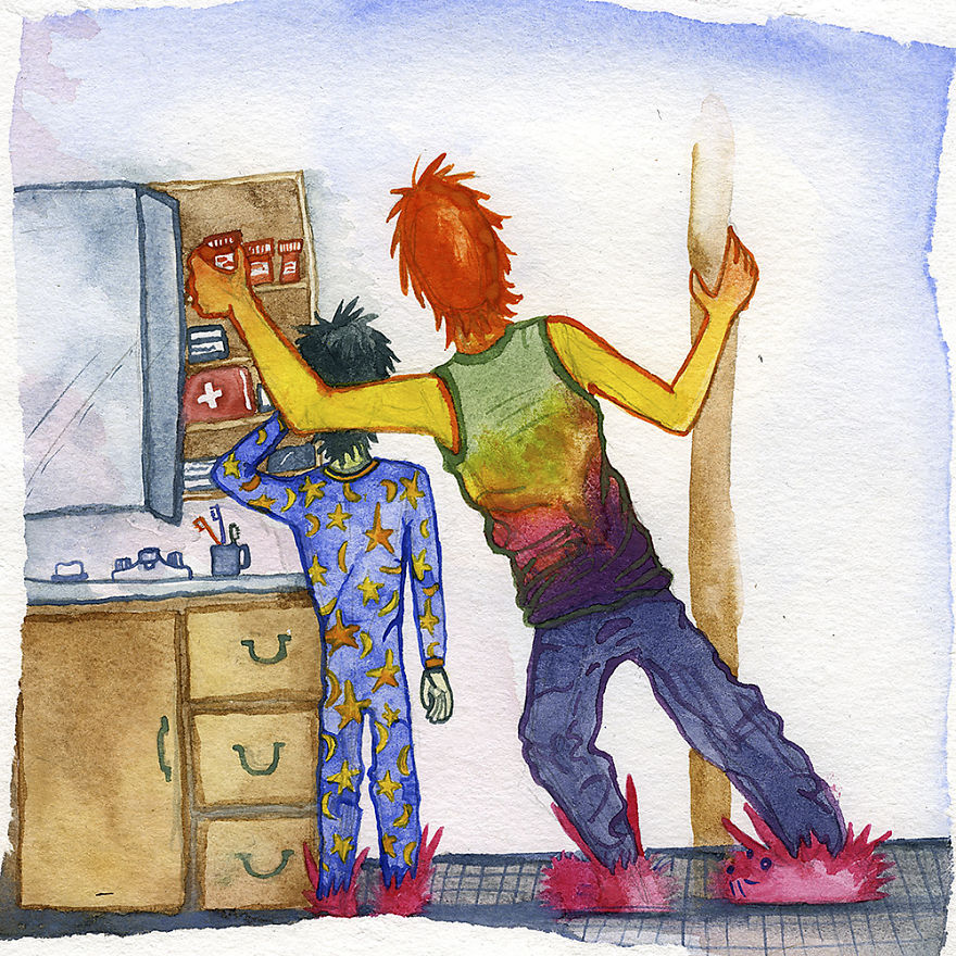 I Have A Family, But I Struggle With Depression And Addiction, So I Made This Children's Book To Help Explain It I Have A Family, But I Struggle With Depression And Addiction, So I Made This Children's Book To Help Explain It