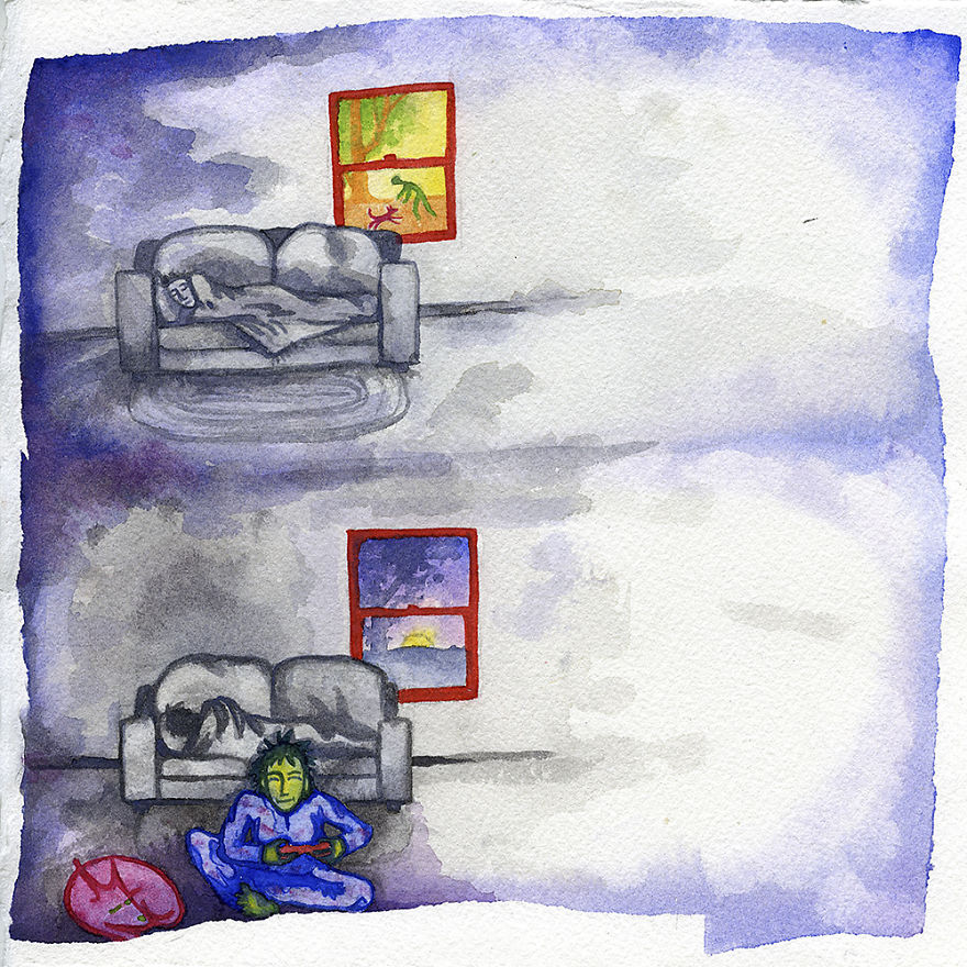 I Have A Family, But I Struggle With Depression And Addiction, So I Made This Children's Book To Help Explain It I Have A Family, But I Struggle With Depression And Addiction, So I Made This Children's Book To Help Explain It