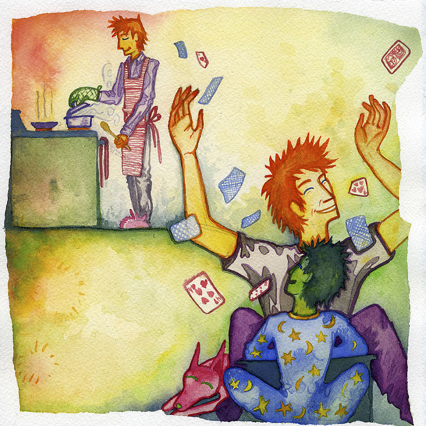 I Have A Family, But I Struggle With Depression And Addiction, So I Made This Children's Book To Help Explain It I Have A Family, But I Struggle With Depression And Addiction, So I Made This Children's Book To Help Explain It