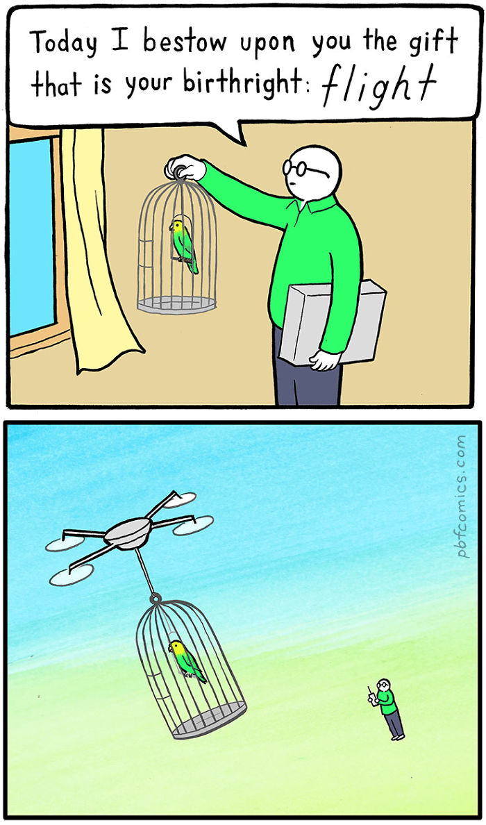 15 More Of The Hilarious Comics With Unexpectedly Dark Endings By 'Perry Bible Fellowship'