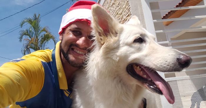 This Brazilian Postman Breaks The Stereotype That Dogs Don't Like Postmen (120 Pics)