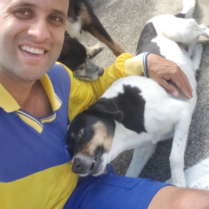 This Brazilian Postman Breaks The Stereotype That Dogs Don't Like Postmen (120 Pics)