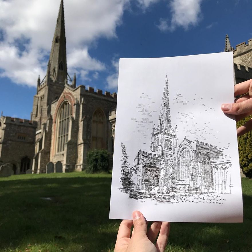 This Young Artist Makes Amazing Drawings With A Typewriter