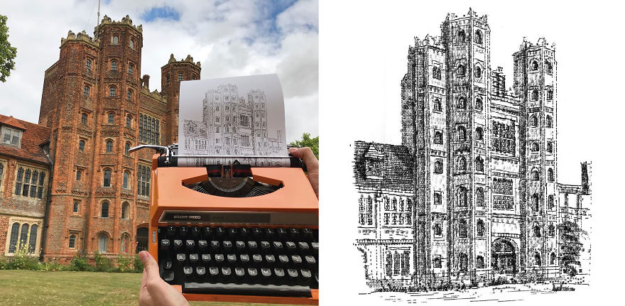 This Young Artist Makes Amazing Drawings With A Typewriter