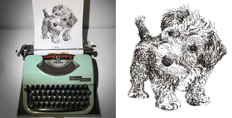 This Young Artist Makes Amazing Drawings With A Typewriter