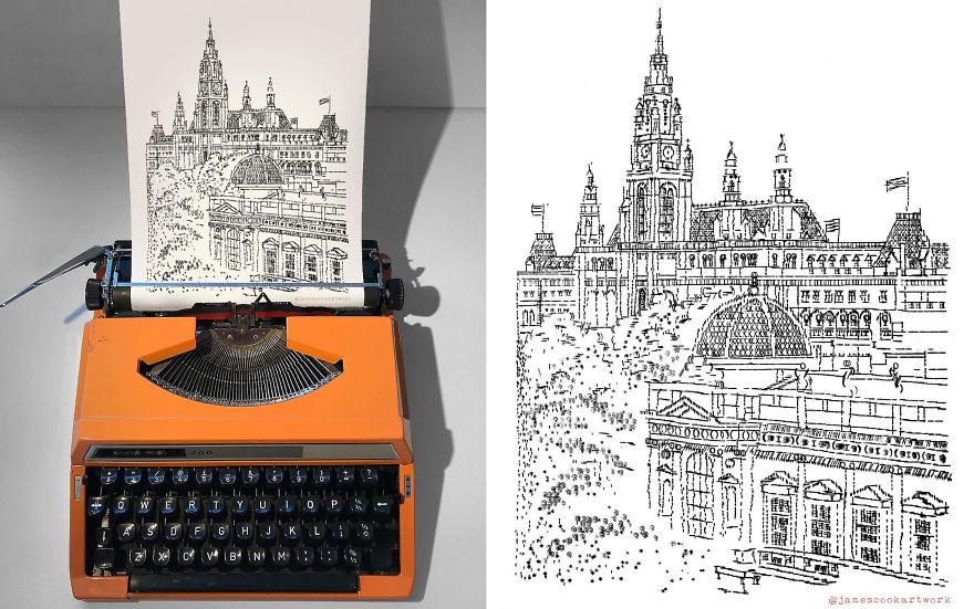 This Young Artist Makes Amazing Drawings With A Typewriter