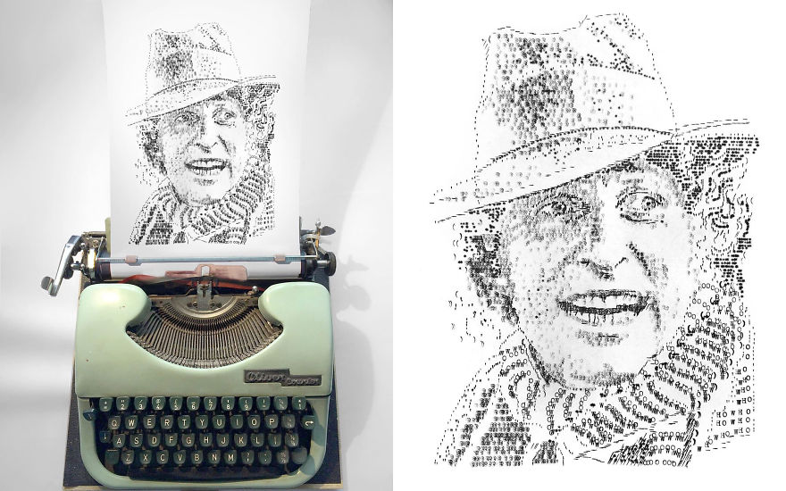 This Young Artist Makes Amazing Drawings With A Typewriter