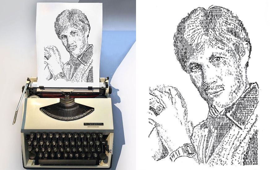 This Young Artist Makes Amazing Drawings With A Typewriter