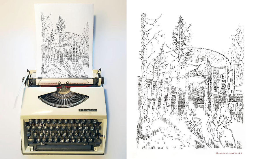 This Young Artist Makes Amazing Drawings With A Typewriter