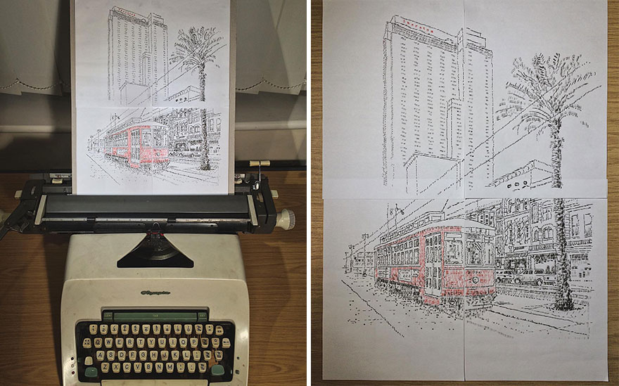 This Young Artist Makes Amazing Drawings With A Typewriter