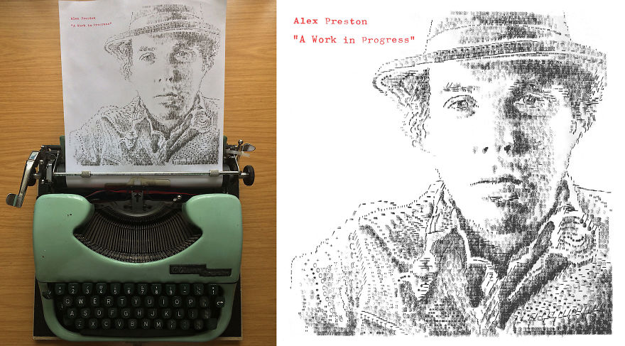 This Young Artist Makes Amazing Drawings With A Typewriter