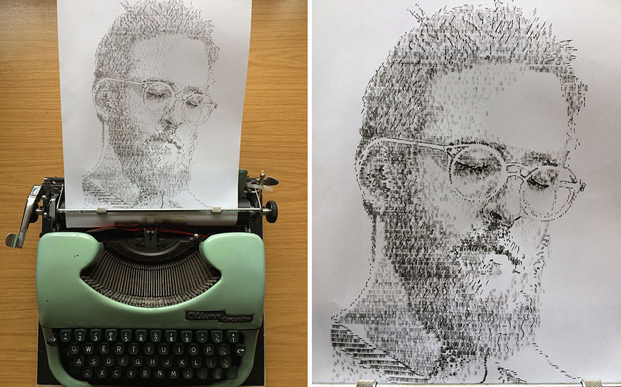 This Young Artist Makes Amazing Drawings With A Typewriter