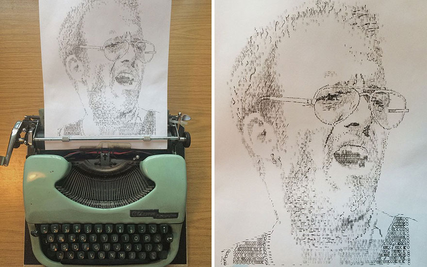 This Young Artist Makes Amazing Drawings With A Typewriter
