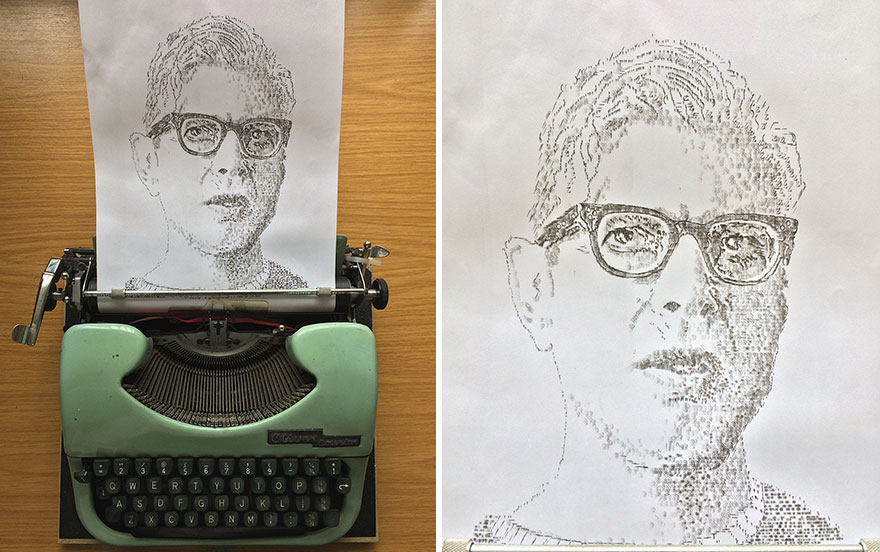 This Young Artist Makes Amazing Drawings With A Typewriter