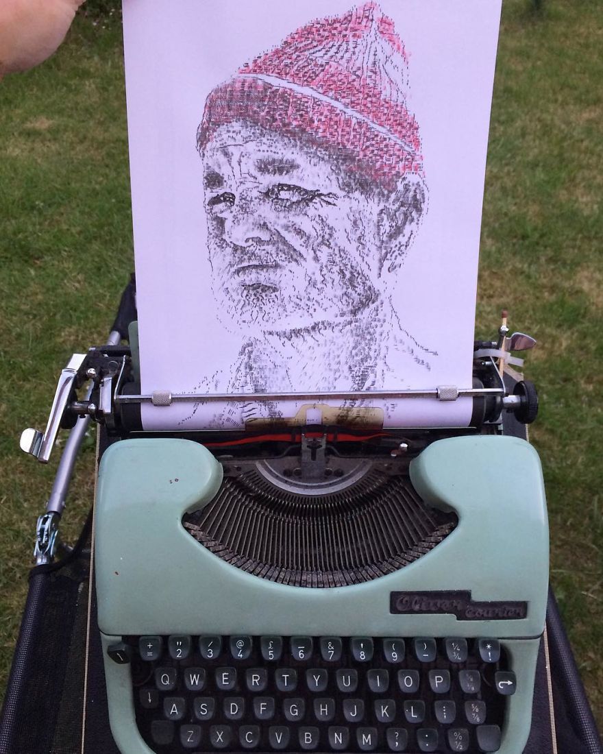 This Young Artist Makes Amazing Drawings With A Typewriter