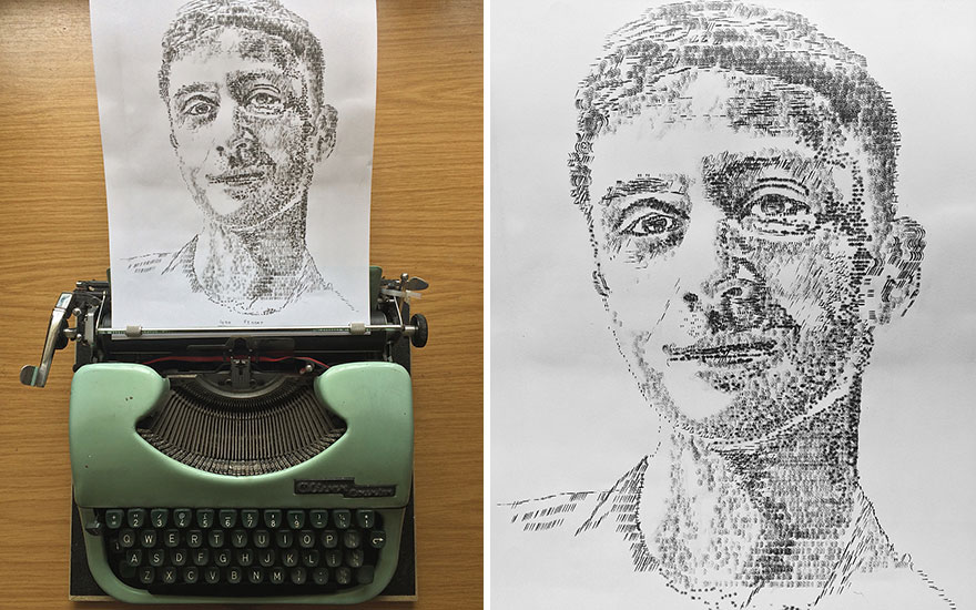 This Young Artist Makes Amazing Drawings With A Typewriter