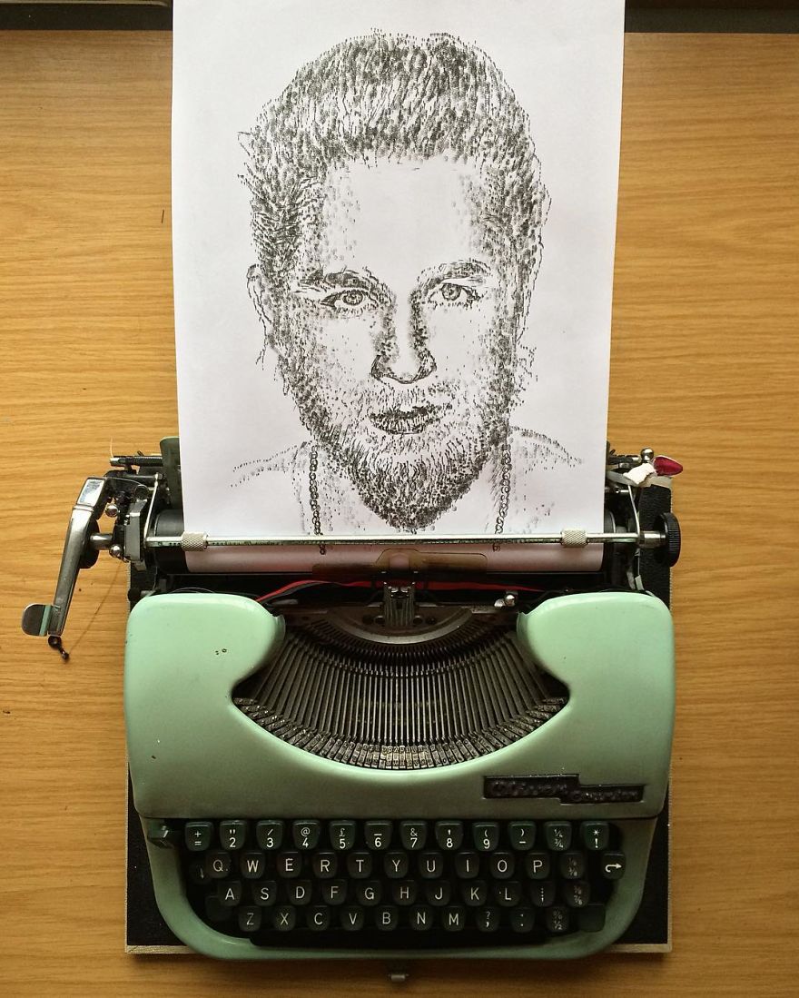 This Young Artist Makes Amazing Drawings With A Typewriter