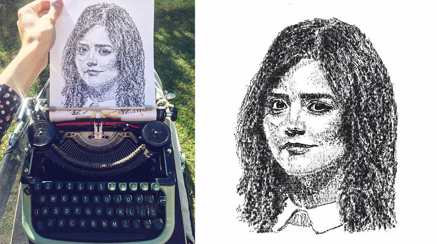 This Young Artist Makes Amazing Drawings With A Typewriter