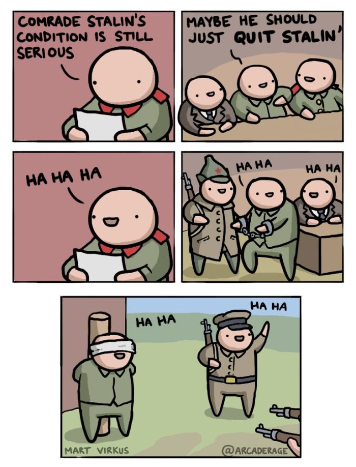In Soviet Russia, Joke Kills You