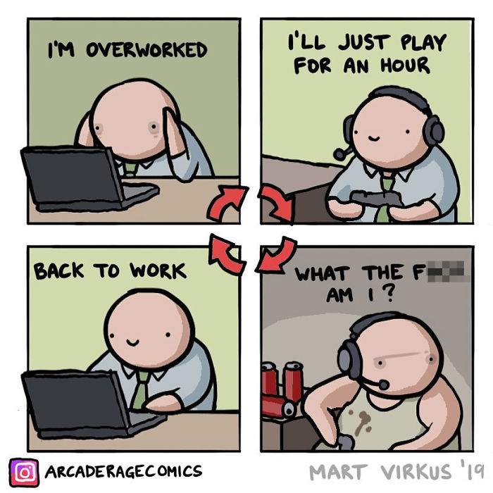 Adult Gamer Life Cycle