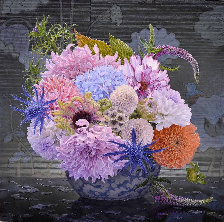 Bouquet (24 x 24, Oil On Panel, 2019)