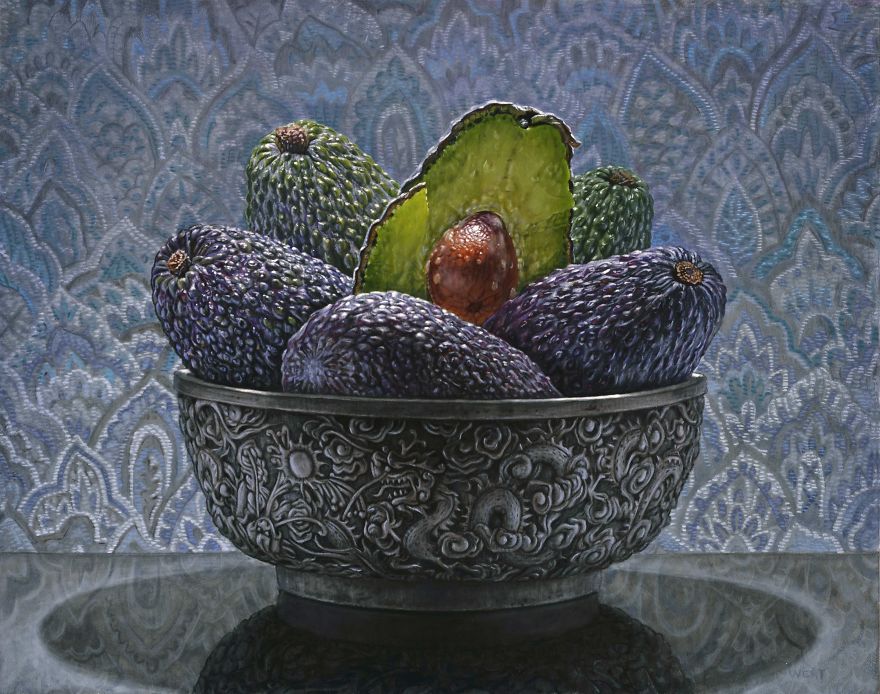 Avocados (11.5 x 14.5, Oil On Panel, 2020)