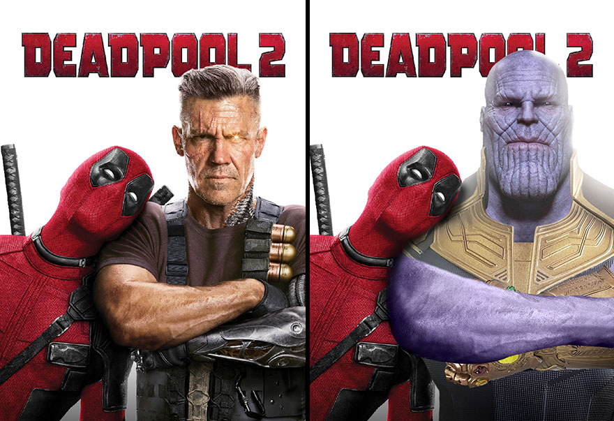 Thanos With The Gauntlet In Deadpool