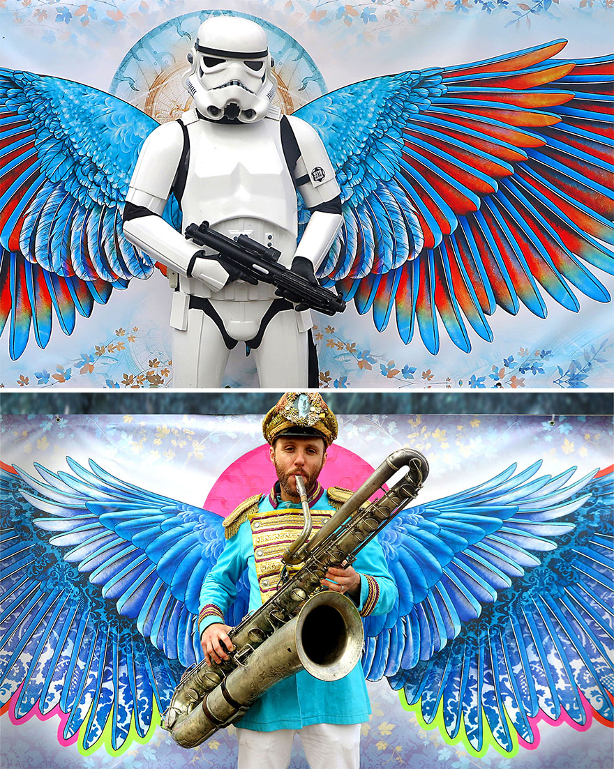 I Create Wearable Artistic Scarfs Inspired By Owls, Ravens, Swans, And Other Majestic Birds (30 Pics)