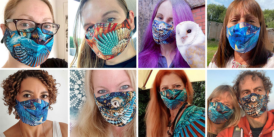 I Create Wearable Artistic Scarfs Inspired By Owls, Ravens, Swans, And Other Majestic Birds (30 Pics) I Create Wearable Artistic Scarfs Inspired By Owls, Ravens, Swans, And Other Majestic Birds (30 Pics)