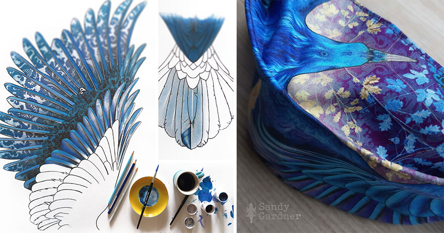 I Create Wearable Artistic Scarfs Inspired By Owls, Ravens, Swans, And Other Majestic Birds (30 Pics) I Create Wearable Artistic Scarfs Inspired By Owls, Ravens, Swans, And Other Majestic Birds (30 Pics)