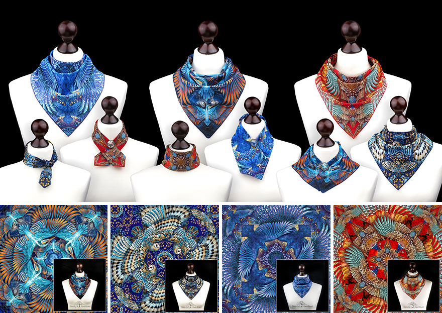 I Create Wearable Artistic Scarfs Inspired By Owls, Ravens, Swans, And Other Majestic Birds (30 Pics) I Create Wearable Artistic Scarfs Inspired By Owls, Ravens, Swans, And Other Majestic Birds (30 Pics)