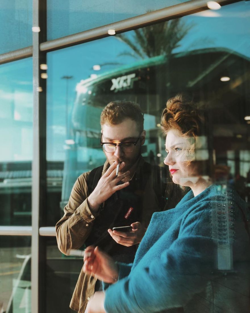 Woman Uses Her iPhone To Photograph Other Passengers On Their Way To Work And The Result Is Pure Art