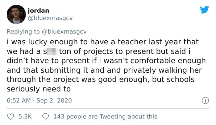 Twitter User Says Teachers Shouldn&rsquo;t Force Anxious Students To Present In Front Of The Class, Sparks A Heated Discussion