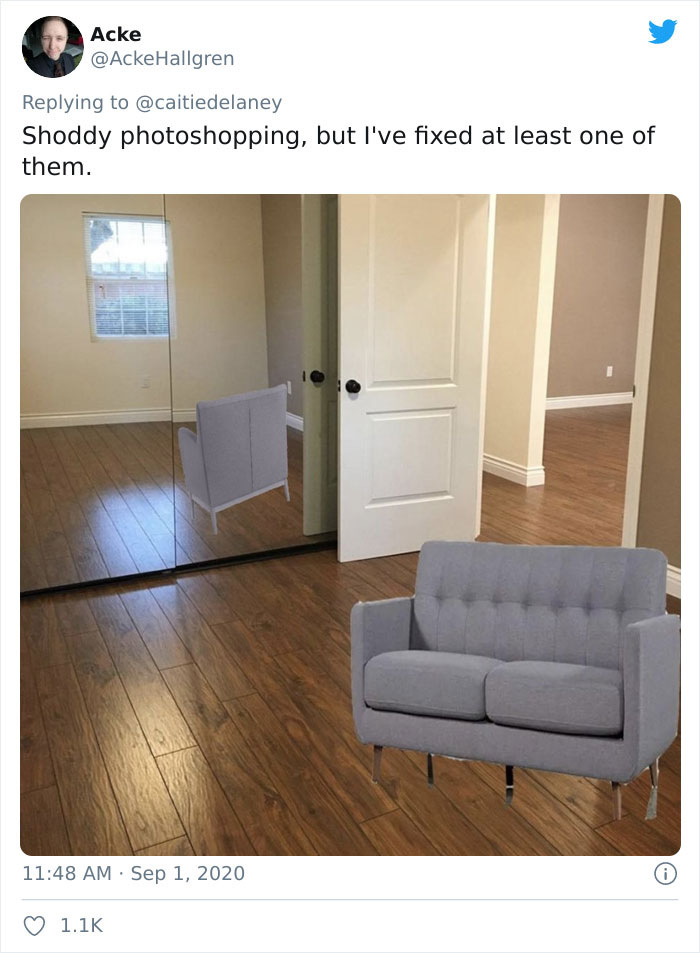 This House Listing Is Photoshopped So Badly, People Are "Improving" It In The Comments