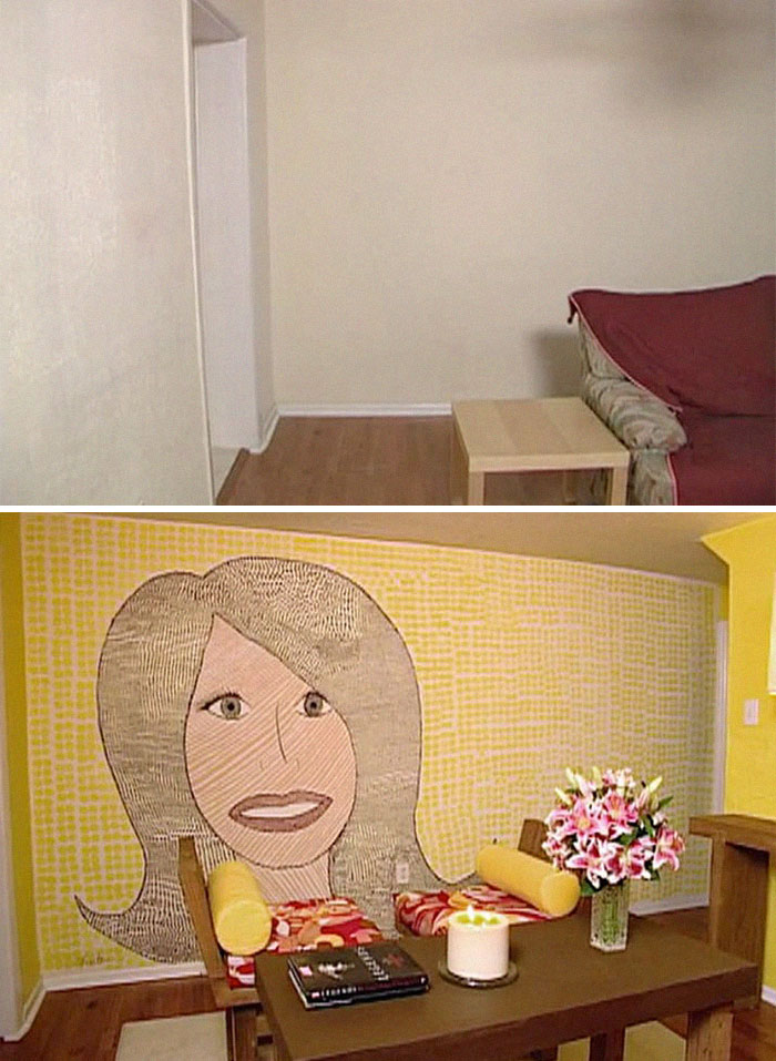 Room Decorated With The Designer's Actual Face