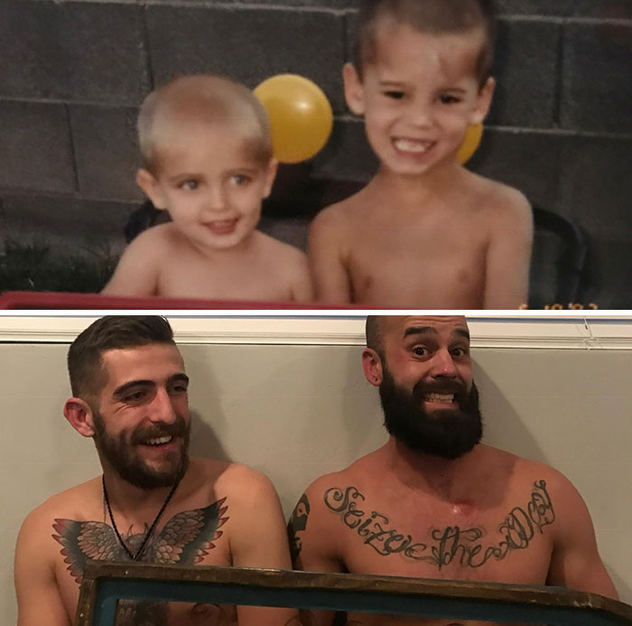 1999 And 2019. Tried To Replicate The Mini Jeep With A Picture Frame