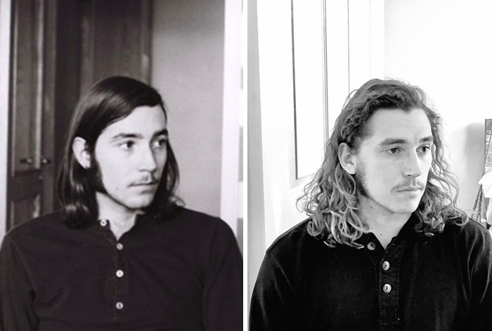 My Dad And I, Photos Taken Nearly 50 Years Apart