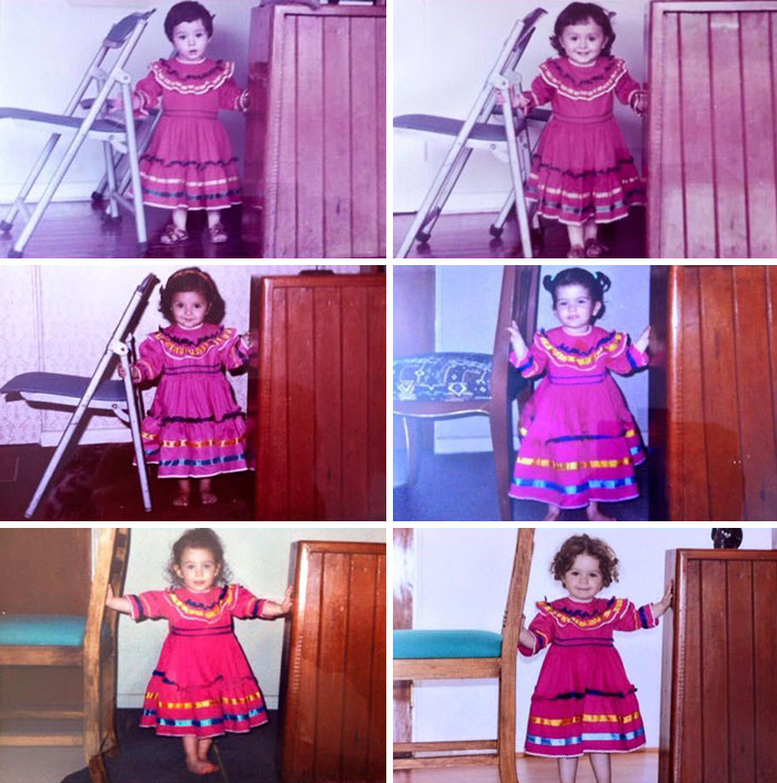 4 Generations In The Same Dress, Same Part Of The House (1970, 1983, 2001, 2017)