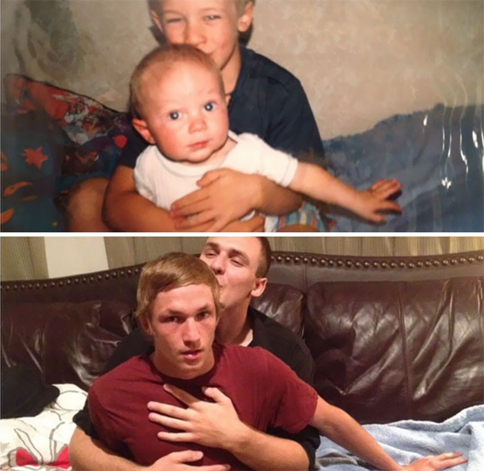 My Brother And I Did One Of Those "Recreation Of A Baby Picture Things". It's Not Quite As Cute As Others I've Seen