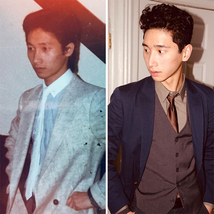 My Dad (1985ish?) And I (NYE 2017)