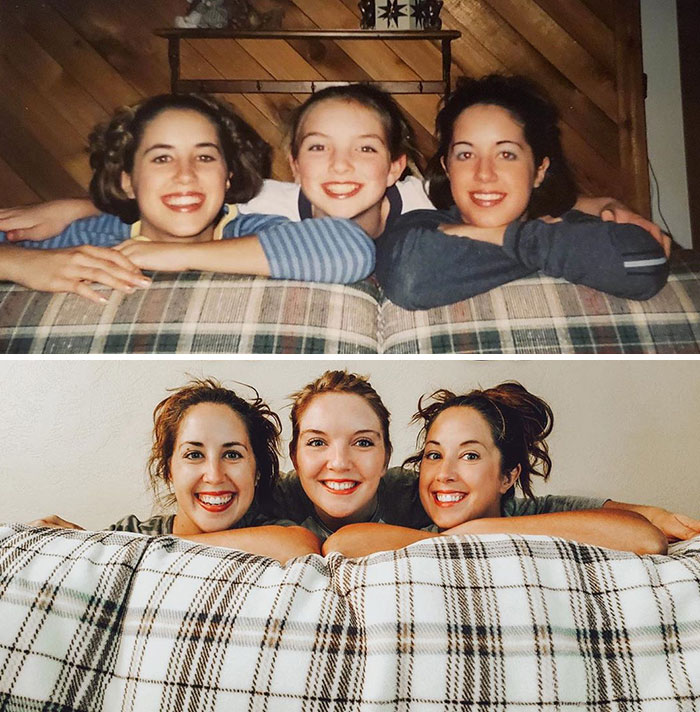 Sisters. We Re-Created Some Favorite Old Photos