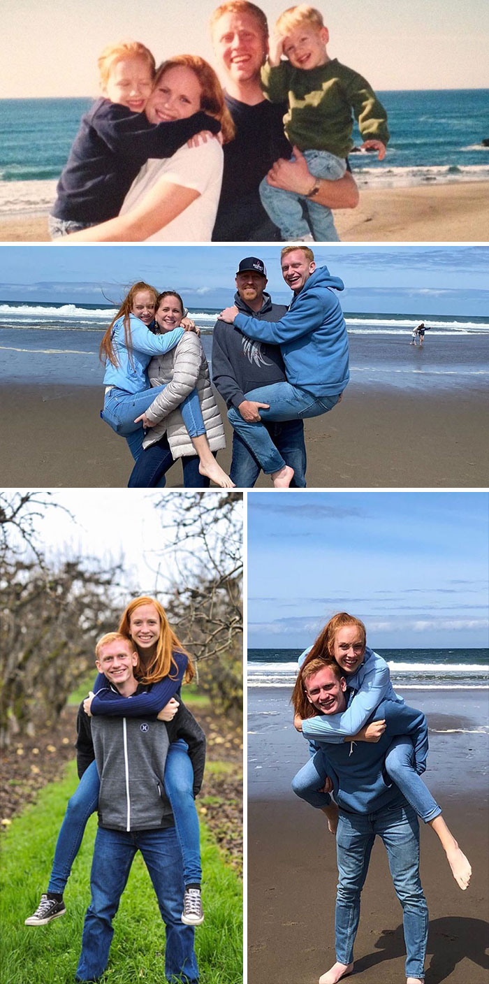 Attempted A Couple Photo Remakes Today. Made For Some Laughs... And Maybe Some Sore Backs