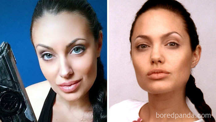 Look-Alike And Angelina Jolie