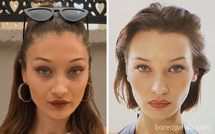 Look-Alike And Bella Hadid