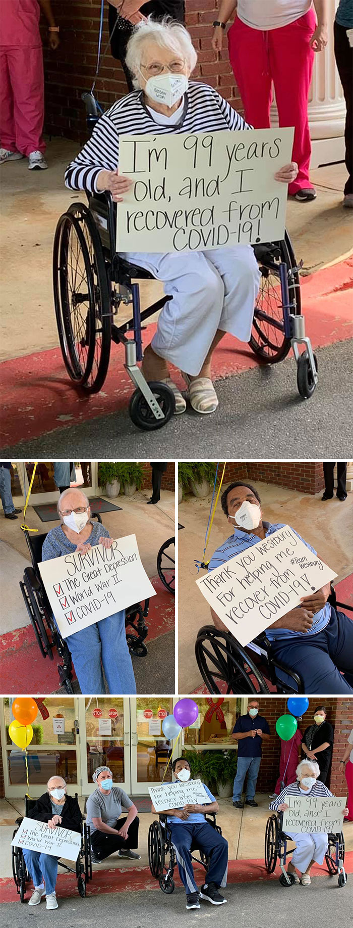 Three Patients That Recovered From The Virus At The Nursing Home. The Staff Have Been Working Under Tremendous Stress And These Stories Are A Testiment Thier Efforts